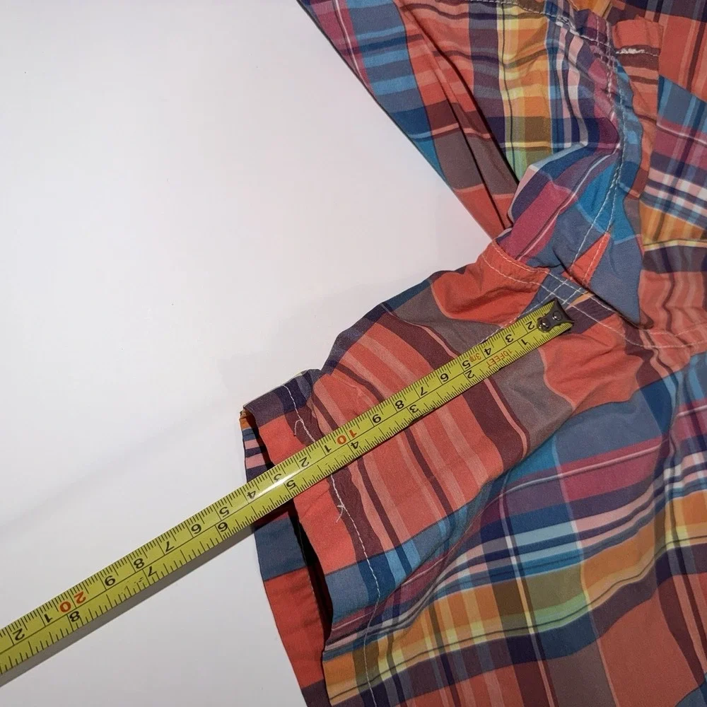 Polo Ralph Lauren Swim Trunks‎ Mens Medium Multicolor Plaid Madras Mesh Lined